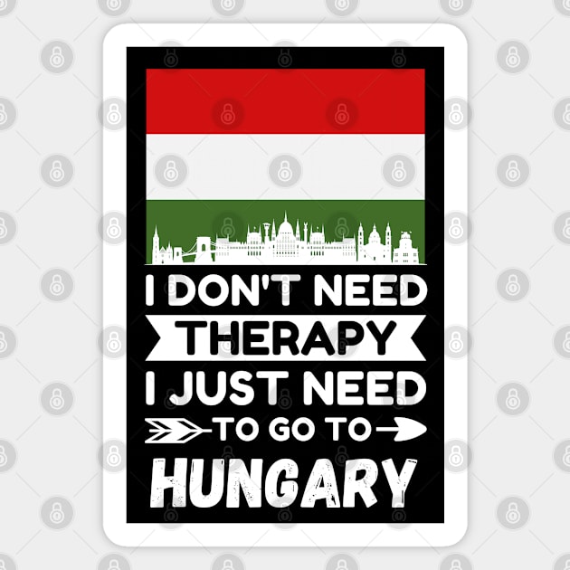 Hungary Travel Magnet by footballomatic